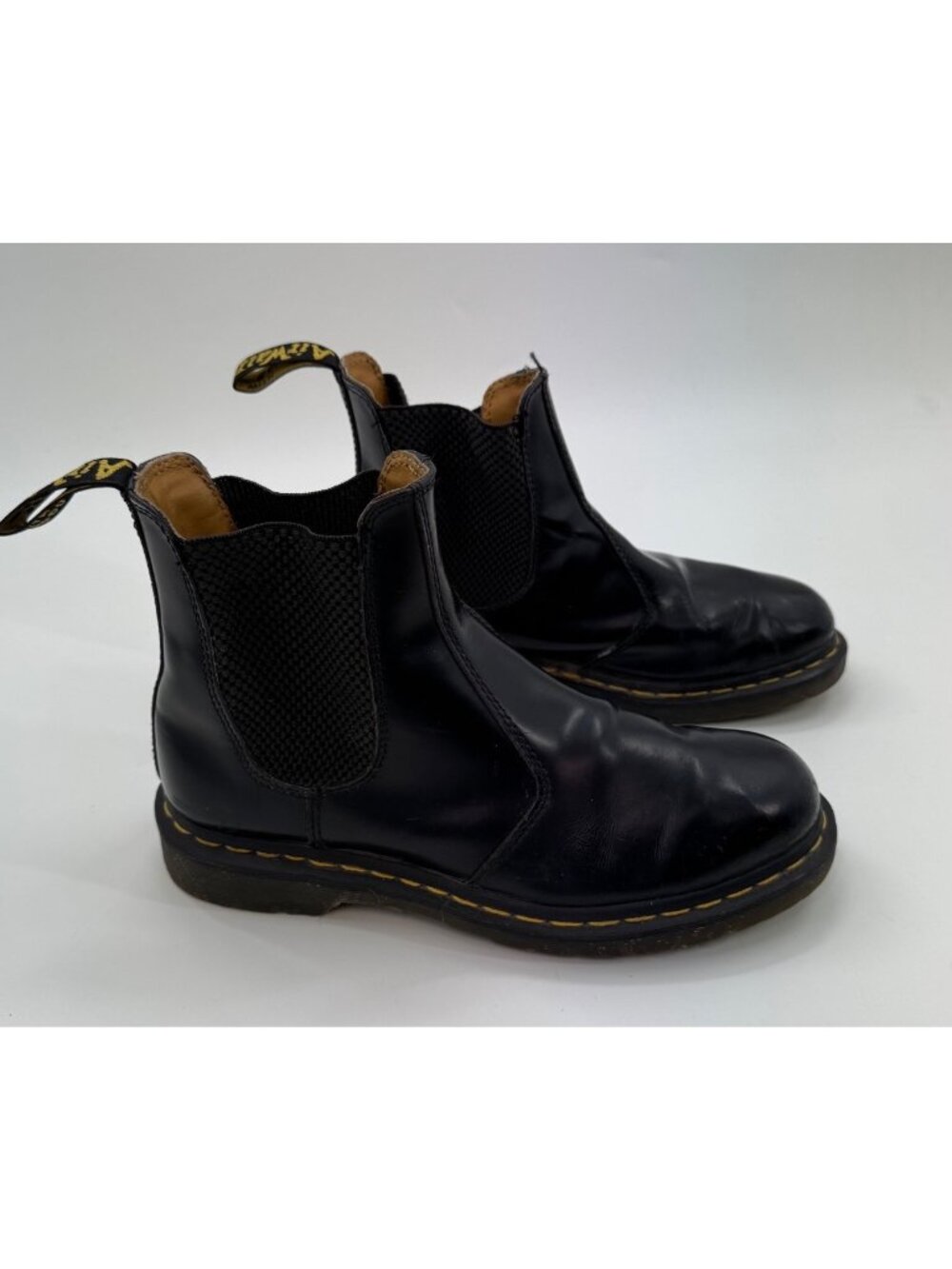 Dr. Martens Black Chelsea Boots Mens Size 8 US Slip-On Leather